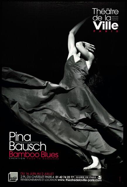 Plakat zu „Bamboo Blues“ von Pina Bausch in Paris, 16.06.2008–02.07.2008