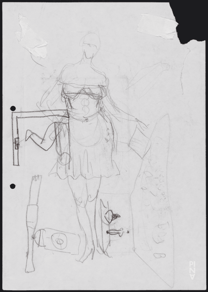 Dessin:  Rolf Borzik © Pina Bausch Foundation