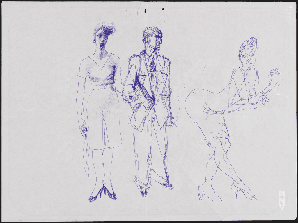 Zeichnung:  Rolf Borzik © Pina Bausch Foundation