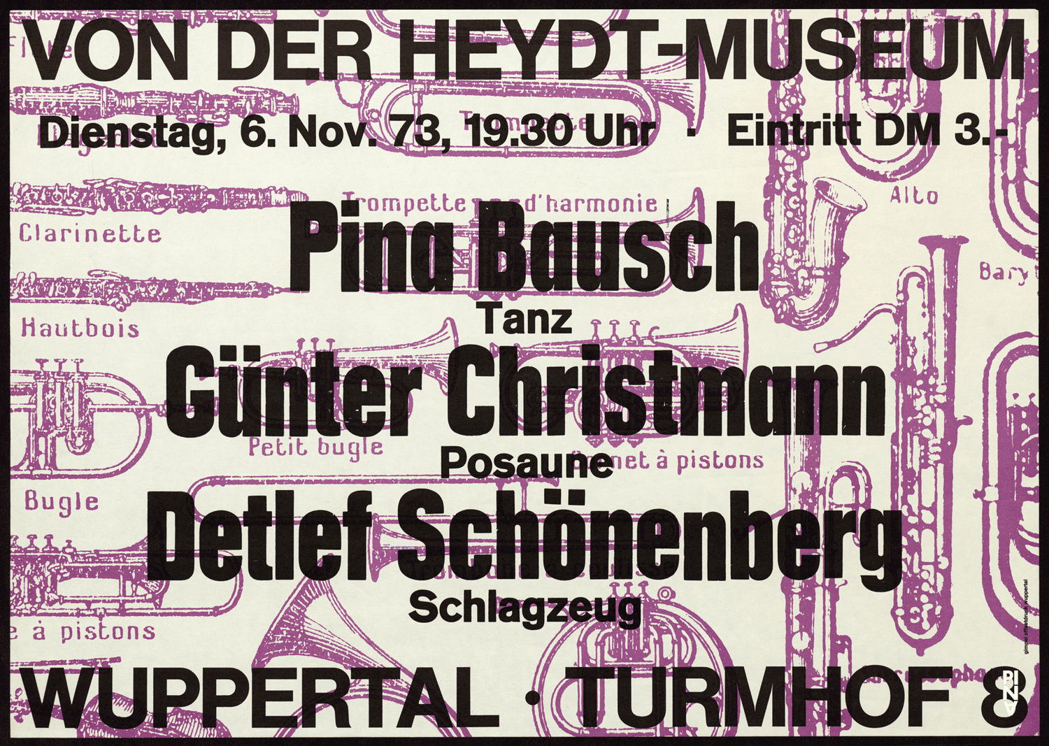 Poster (in Wuppertal), Nov. 6, 1973