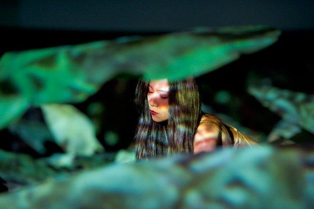 Tsai-Chin Yu in “Água” by Pina Bausch with Tanztheater Wuppertal at Opernhaus Wuppertal (Germany), Nov. 18, 2010