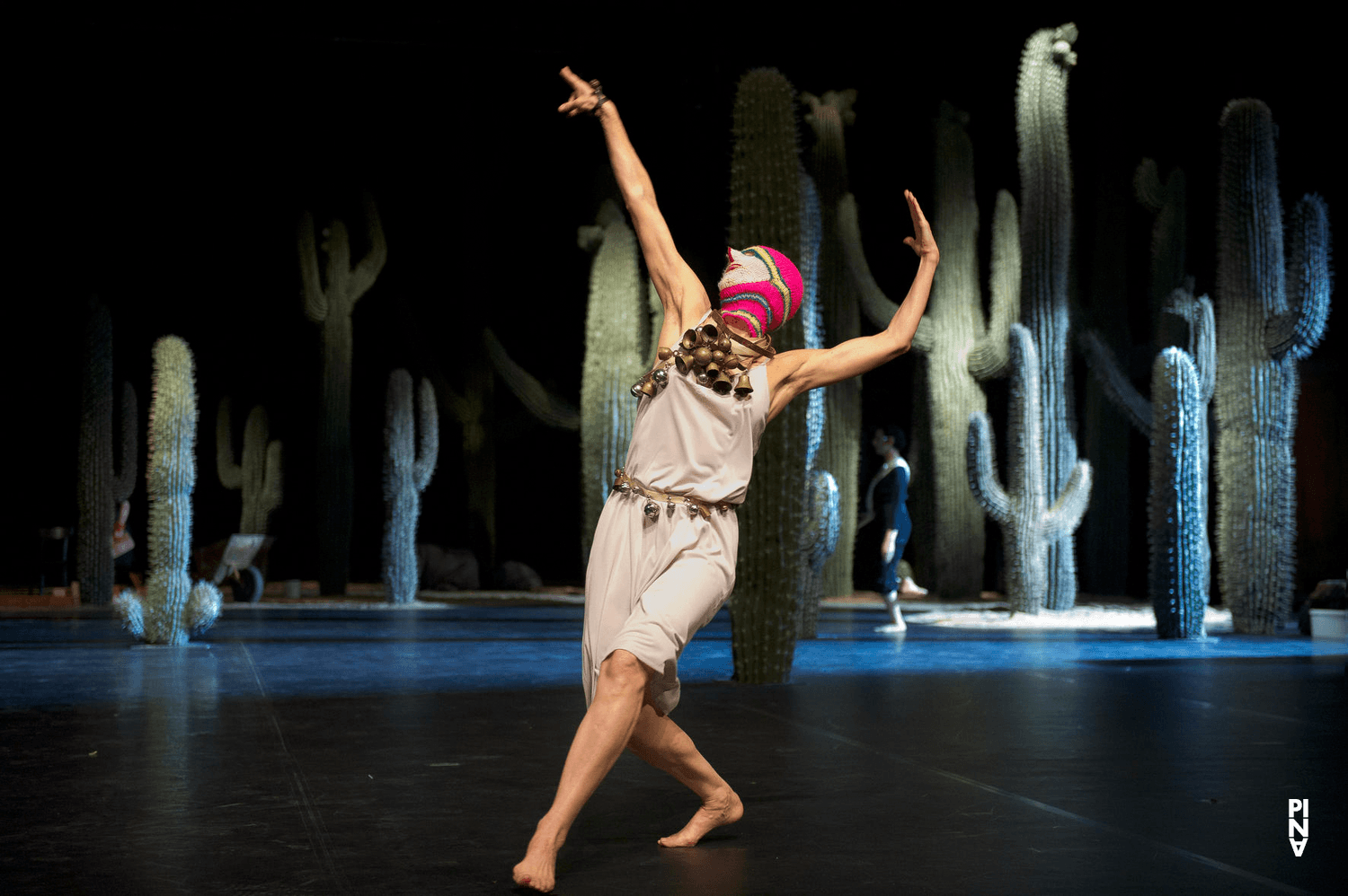 Julie Anne Stanzak in “Ahnen” by Pina Bausch with Tanztheater Wuppertal at Opernhaus Wuppertal (Germany), May 9, 2014
