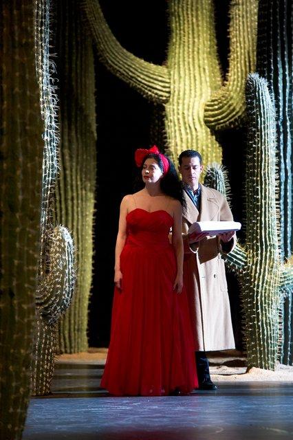 Aida Vainieri and Fernando Suels Mendoza in “Ahnen” by Pina Bausch with Tanztheater Wuppertal at Opernhaus Wuppertal (Germany), May 9, 2014