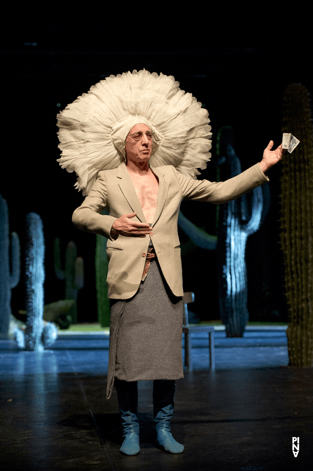 Jean Laurent Sasportes in “Ahnen” by Pina Bausch with Tanztheater Wuppertal at Opernhaus Wuppertal (Germany), May 9, 2014