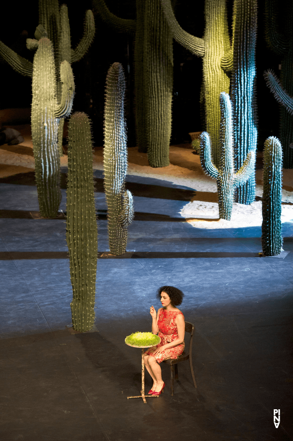 Cristiana Morganti in “Ahnen” by Pina Bausch with Tanztheater Wuppertal at Opernhaus Wuppertal (Germany), May 9, 2014