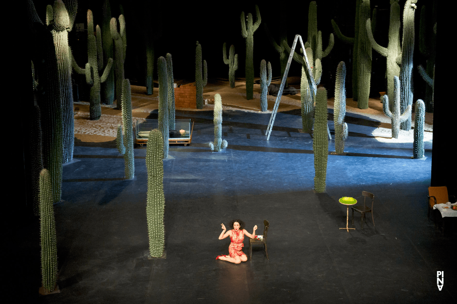 Cristiana Morganti in “Ahnen” by Pina Bausch with Tanztheater Wuppertal at Opernhaus Wuppertal (Germany), May 9, 2014