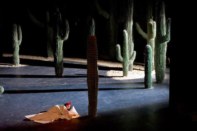 Cristiana Morganti in “Ahnen” by Pina Bausch with Tanztheater Wuppertal at Opernhaus Wuppertal (Germany), May 9, 2014