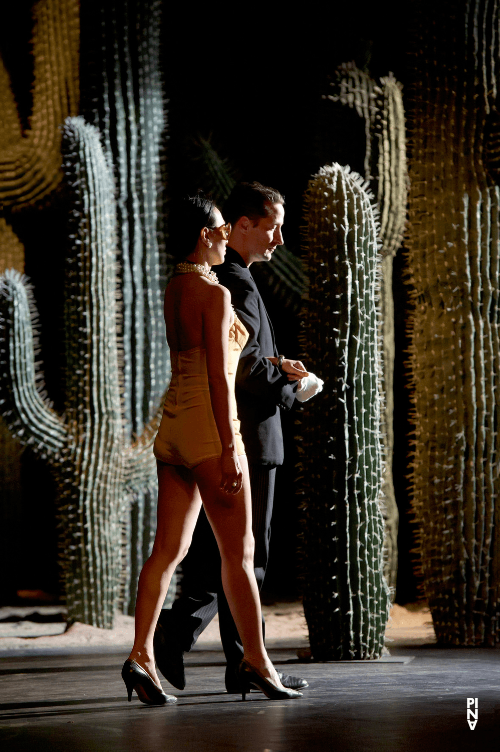 Franko Schmidt and Nayoung Kim in “Ahnen” by Pina Bausch with Tanztheater Wuppertal at Opernhaus Wuppertal (Germany), May 9, 2014