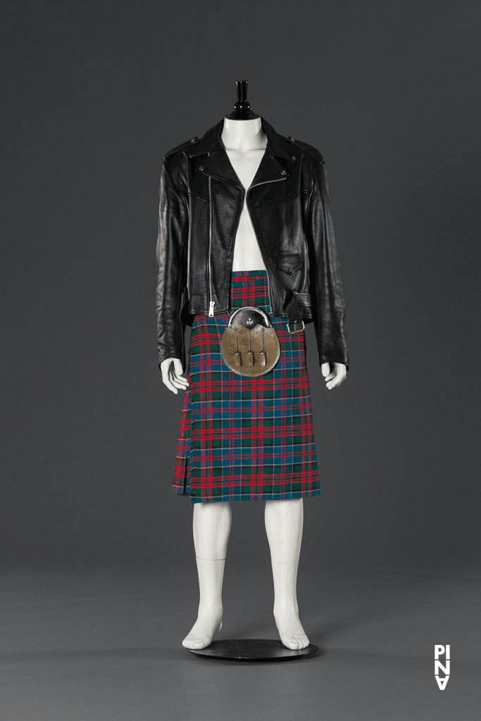 Leather jacket worn by Mark Sieczkarek in “Ahnen” by Pina Bausch