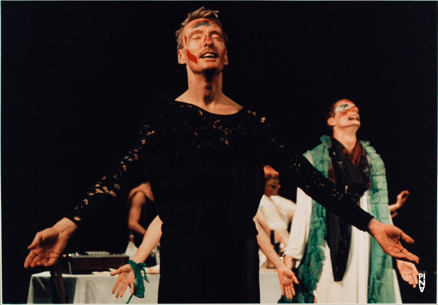 Dominique Mercy, Hans Beenhakker and Silvia Kesselheim in “Arien” by Pina Bausch