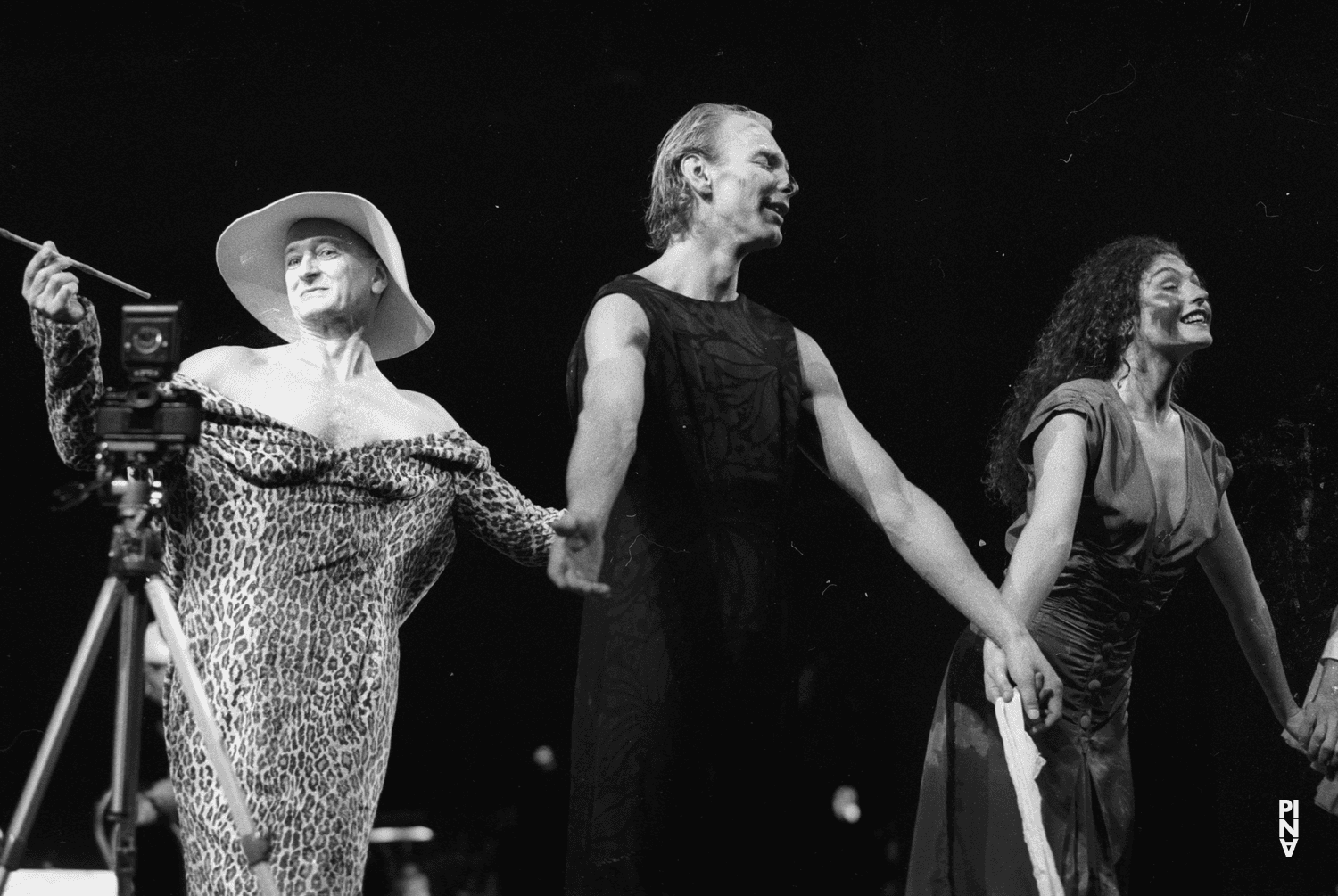 Andrey Berezin, Anne Rebeschini and Jan Minařík in “Arien” by Pina Bausch
