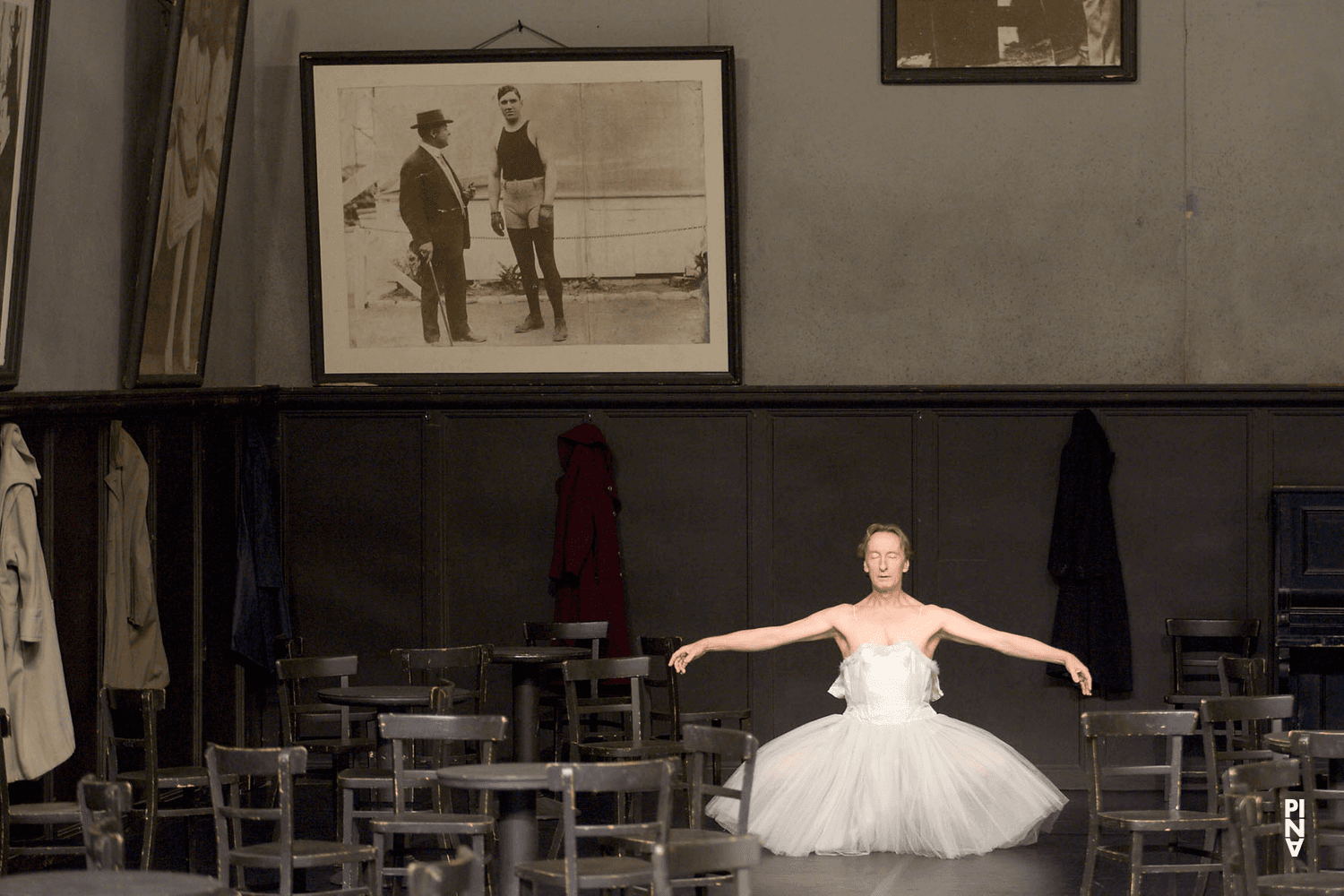 Dominique Mercy in “Bandoneon” by Pina Bausch with Tanztheater Wuppertal at Théâtre de la Ville Paris (France), June 4, 2007