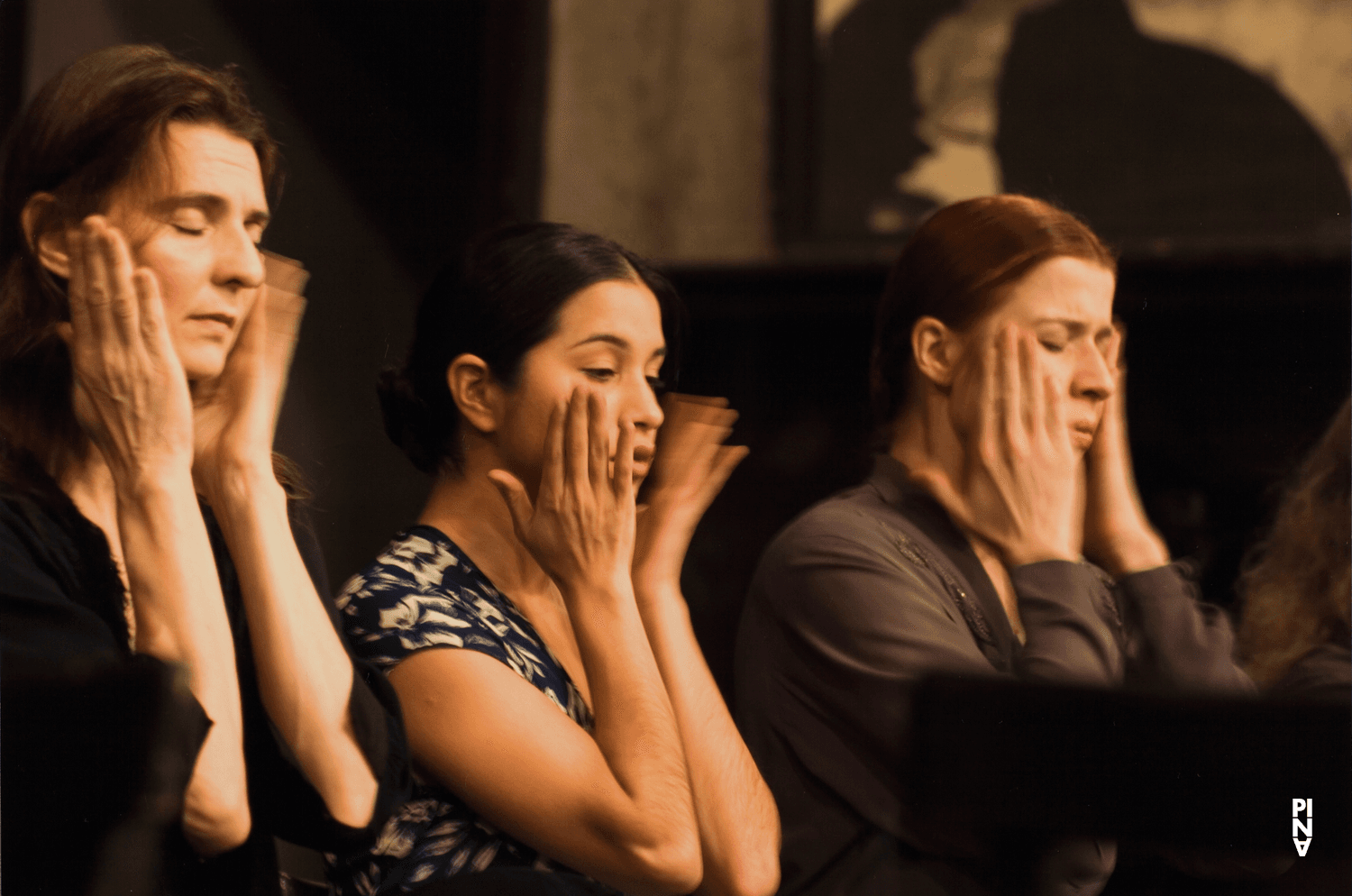 Héléna Pikon, Silvia Farias Heredia and Anna Wehsarg in “Bandoneon” by Pina Bausch