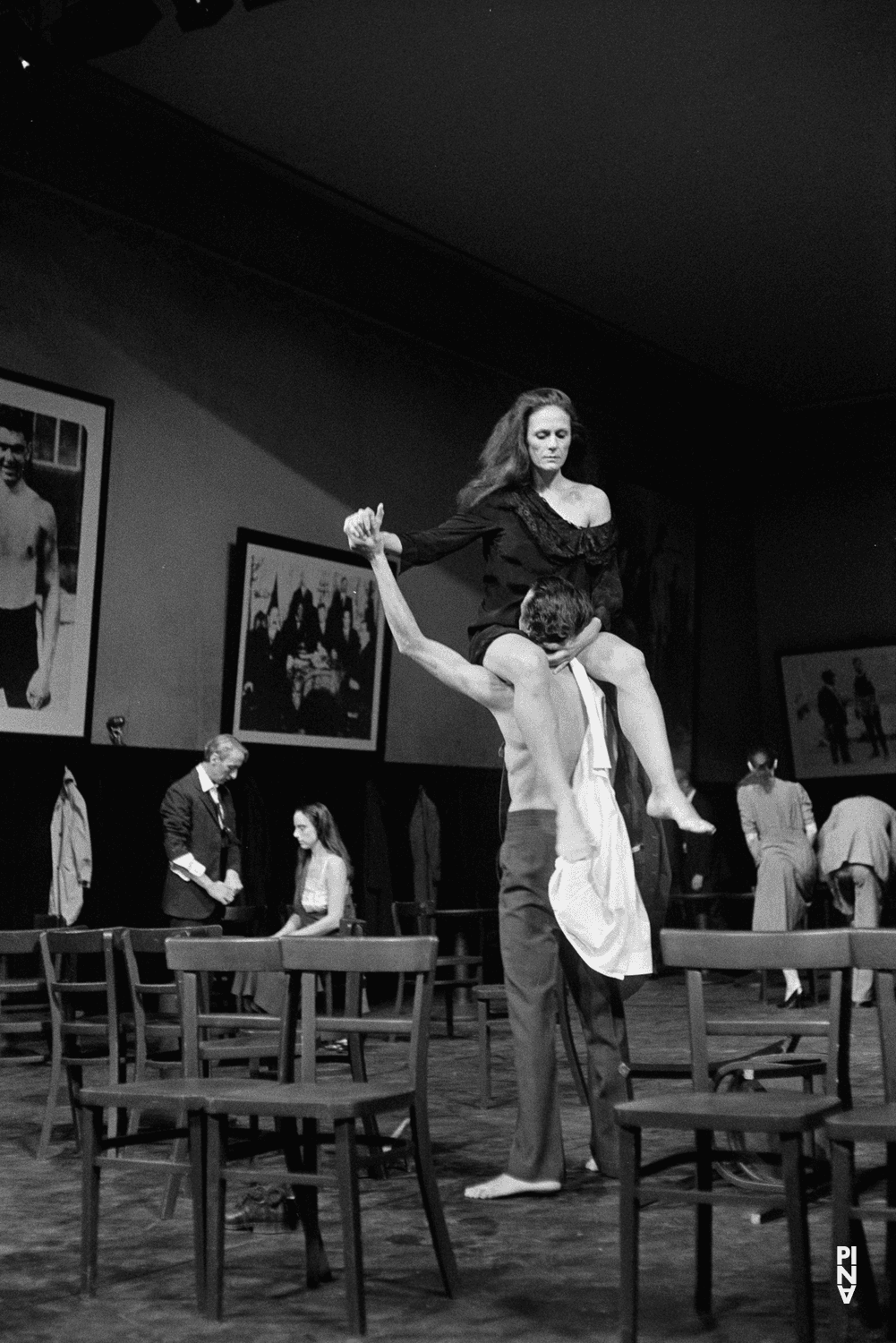 Malou Airaudo, Dominique Mercy et Anne Marie Benati dans « Bandonéon » de Pina Bausch