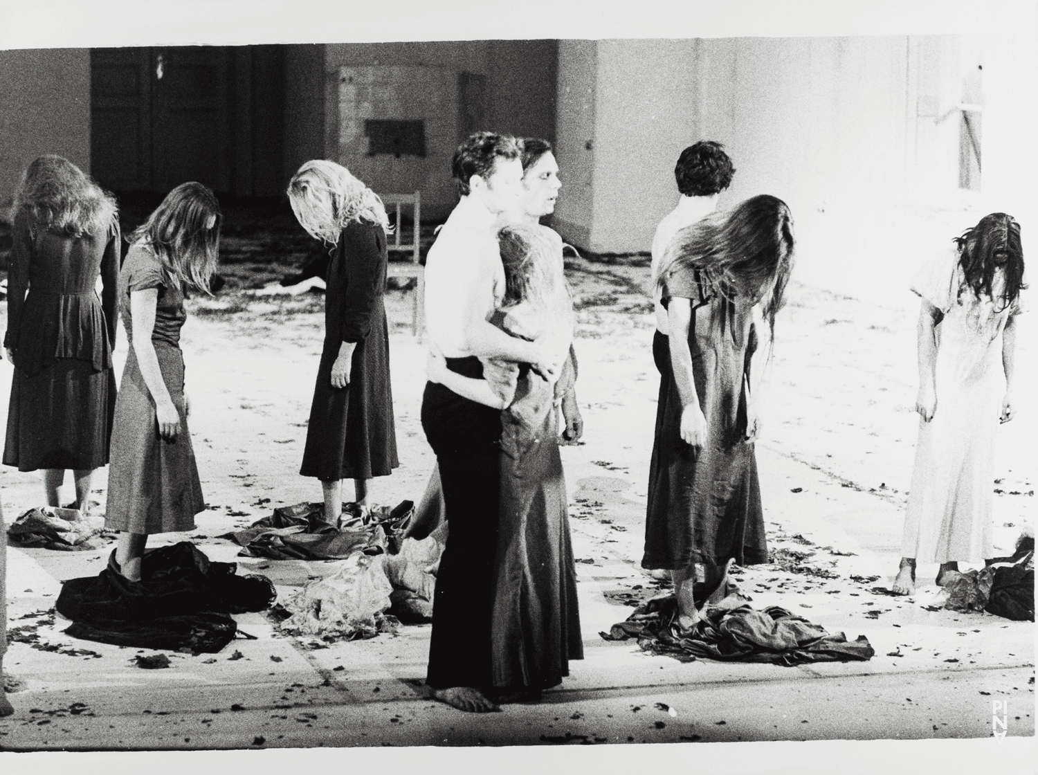 Jan Minařík, Ed Kortlandt and Marlis Alt in “Bluebeard. While Listening to a Tape Recording of Béla Bartók's Opera "Duke Bluebeard's Castle"” by Pina Bausch
