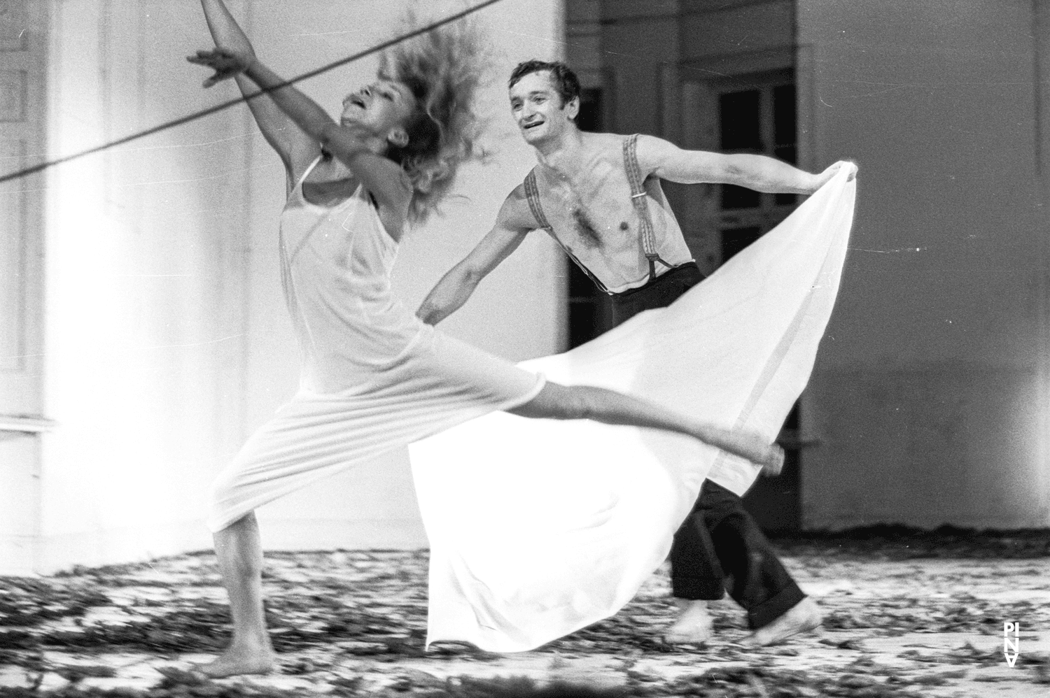 Monika Sagon and Jan Minařík in “Bluebeard. While Listening to a Tape Recording of Béla Bartók's Opera "Duke Bluebeard's Castle"” by Pina Bausch