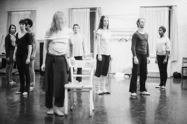 “Bluebeard. While Listening to a Tape Recording of Béla Bartók's Opera "Duke Bluebeard's Castle"” by Pina Bausch, season 1976/77