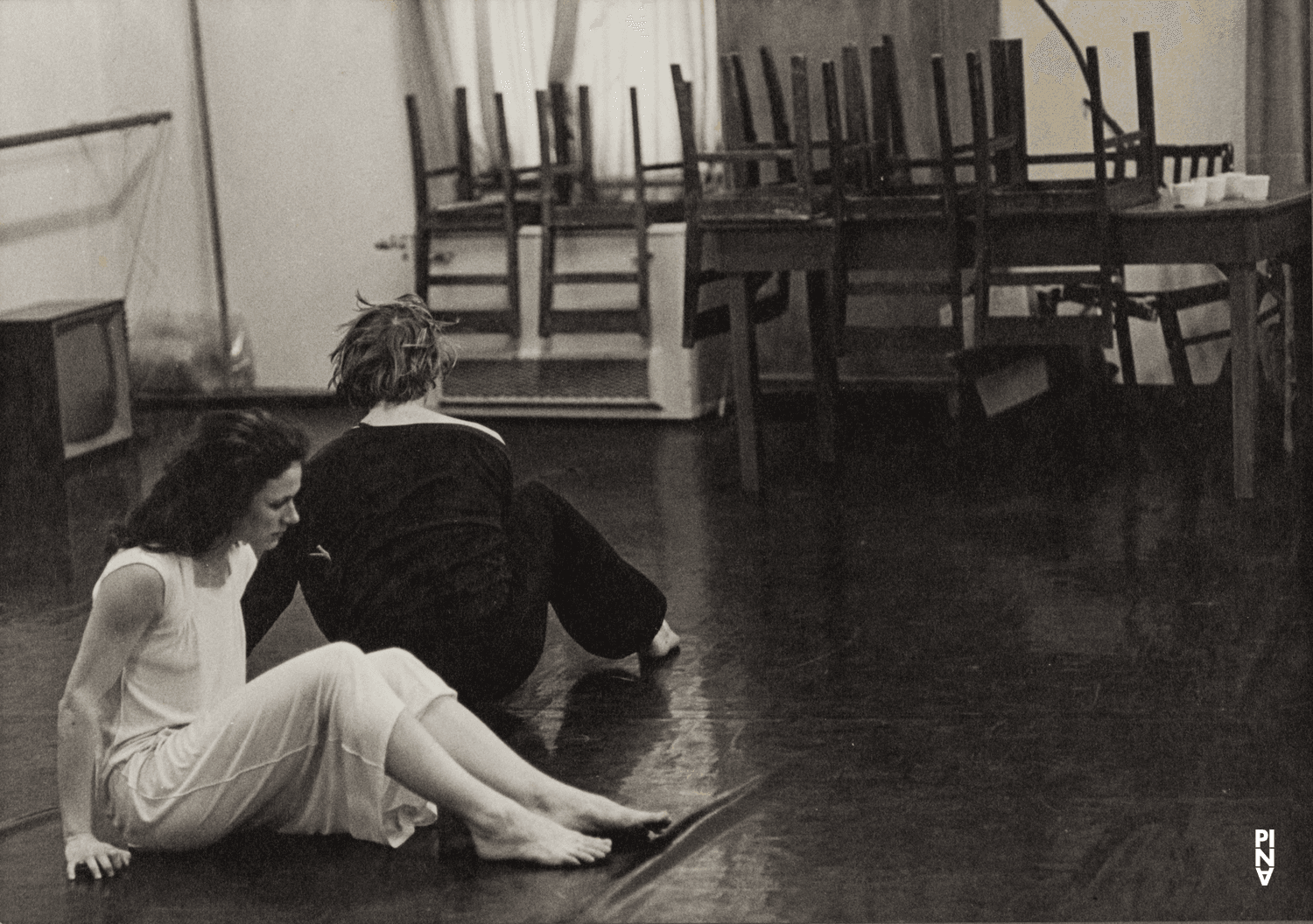 Malou Airaudo and Dominique Mercy in “Café Müller” by Pina Bausch