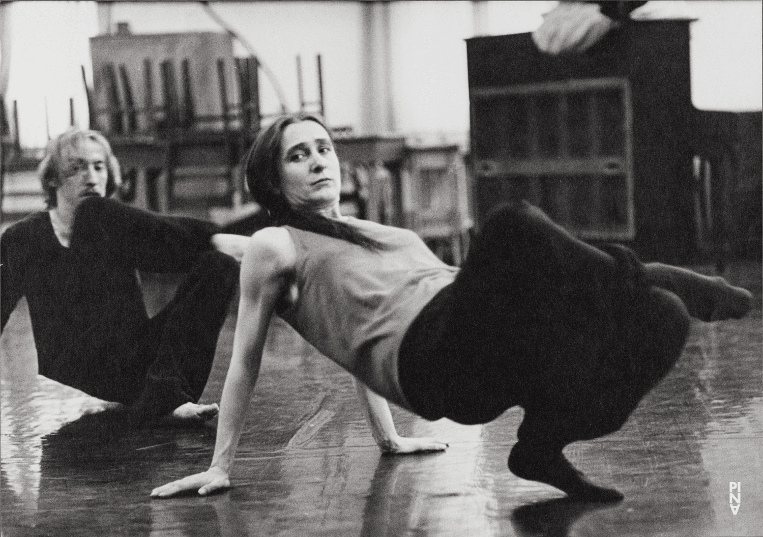 Pina Bausch et Dominique Mercy dans « Café Müller » de Pina Bausch