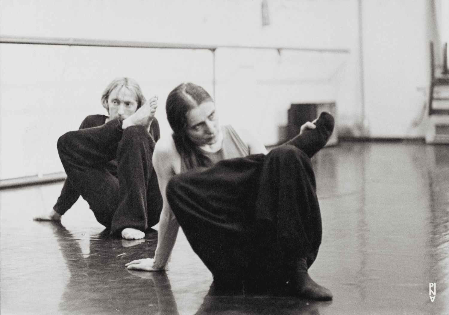 Pina Bausch and Dominique Mercy in “Café Müller” by Pina Bausch