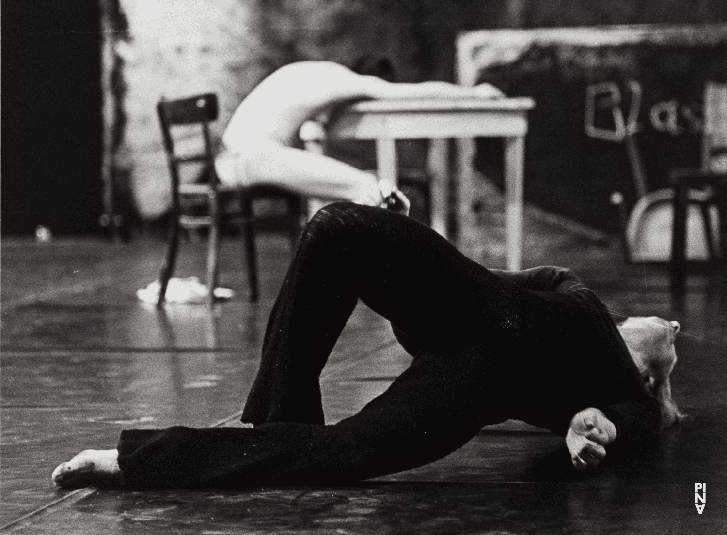Dominique Mercy and Malou Airaudo in “Café Müller” by Pina Bausch
