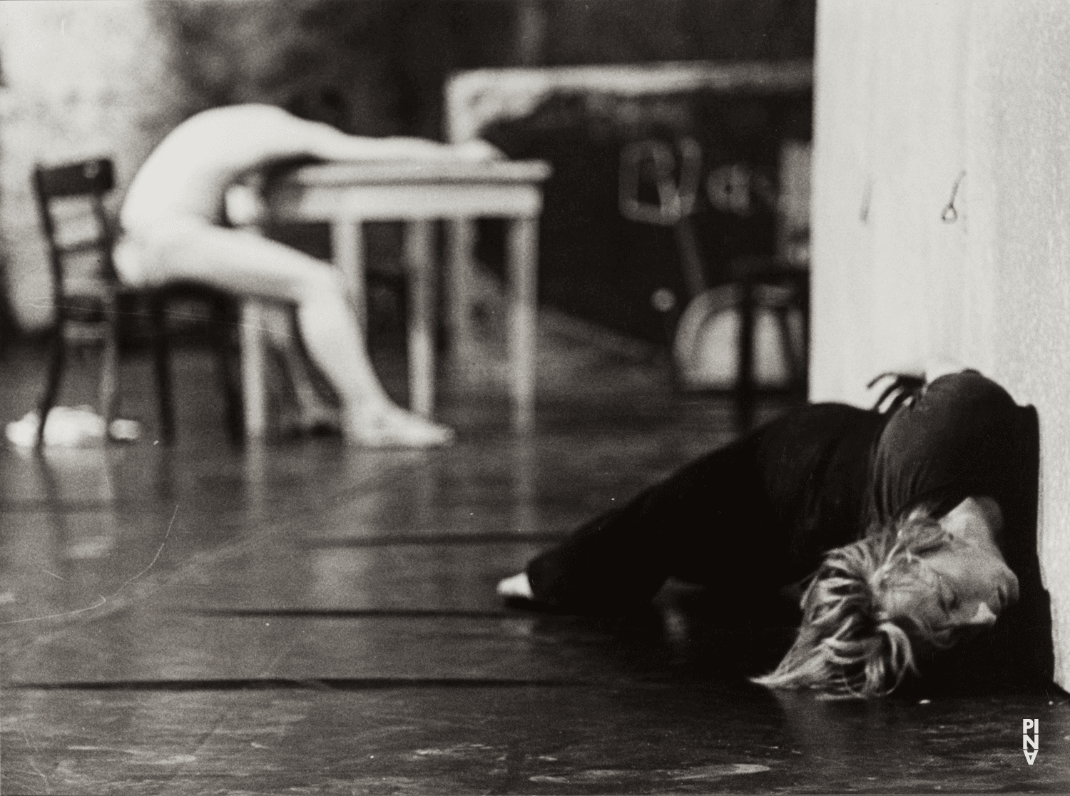 Dominique Mercy and Malou Airaudo in “Café Müller” by Pina Bausch