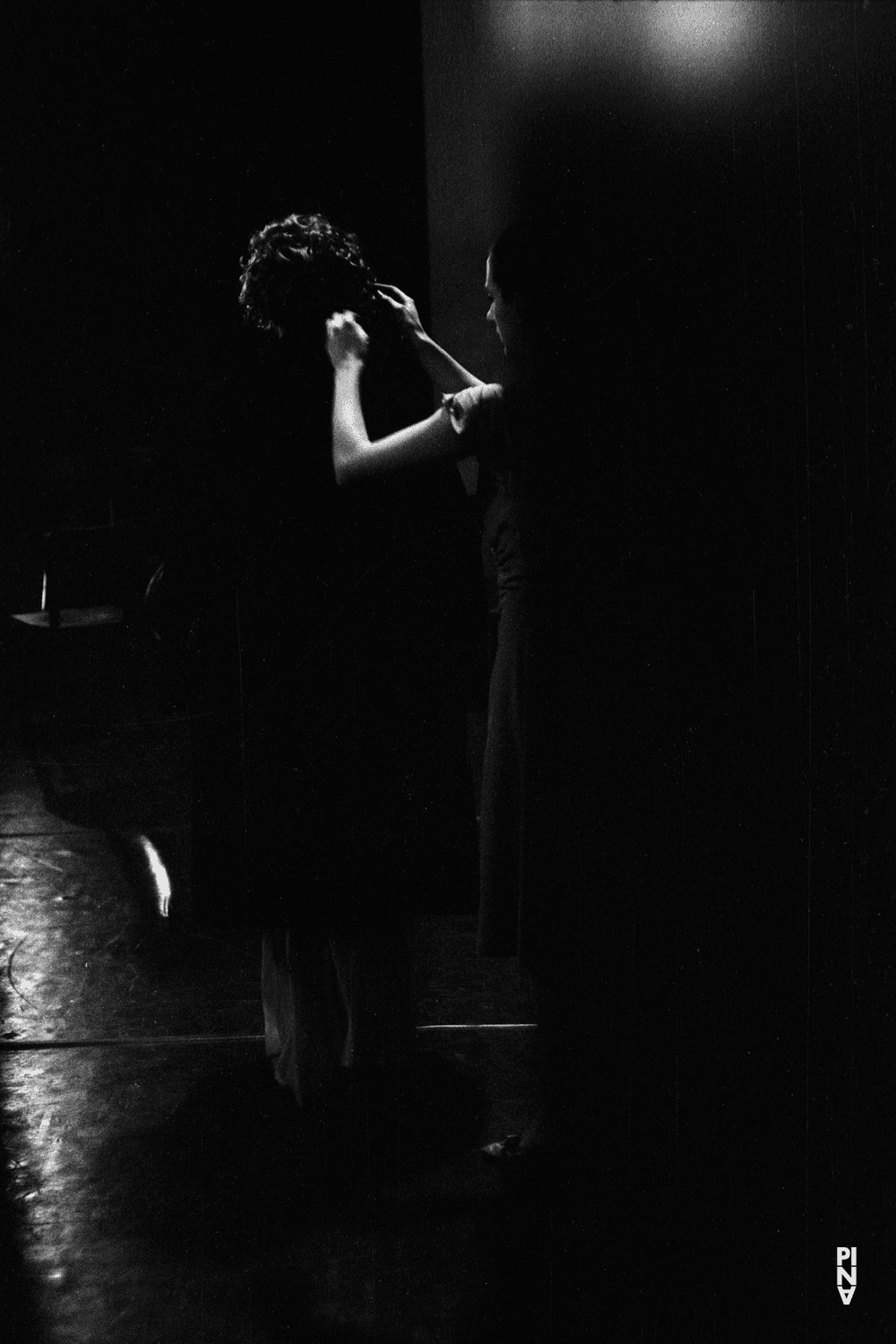 Pina Bausch and Meryl Tankard in “Café Müller” by Pina Bausch