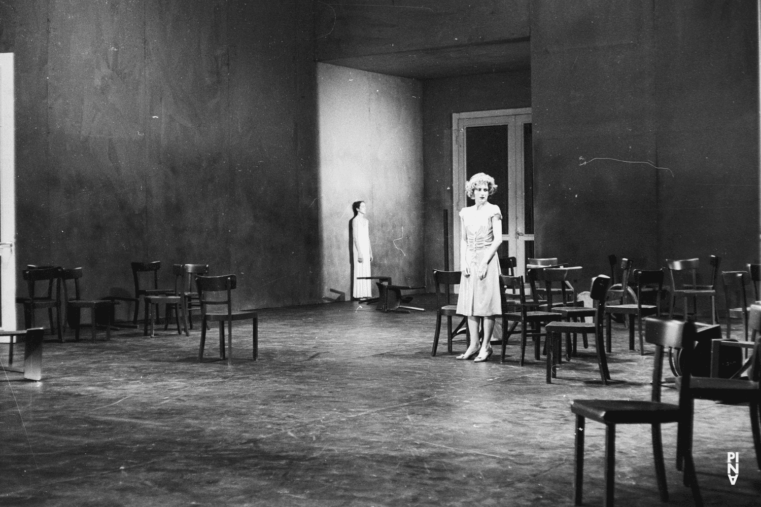 Meryl Tankard and Anne Martin in “Café Müller” by Pina Bausch