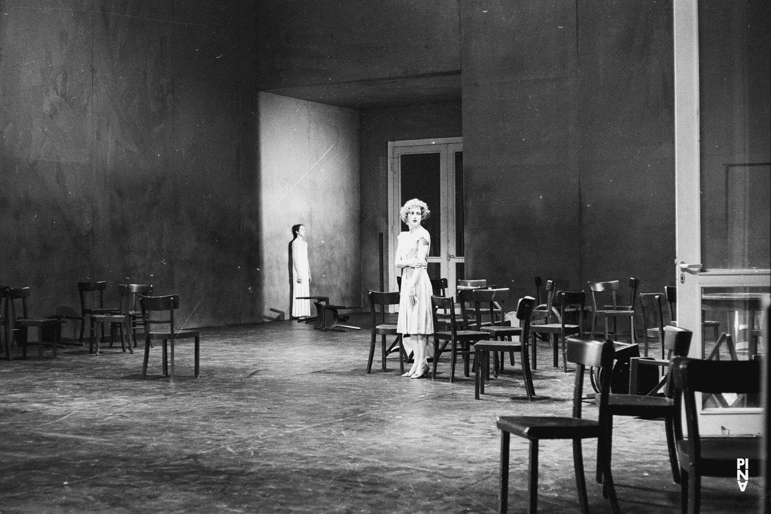 Meryl Tankard and Anne Martin in “Café Müller” by Pina Bausch