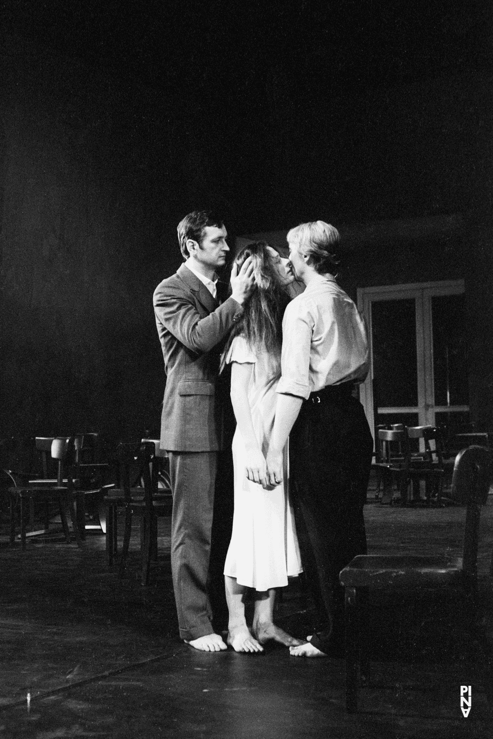 Malou Airaudo, Dominique Mercy and Jan Minařík in “Café Müller” by Pina Bausch