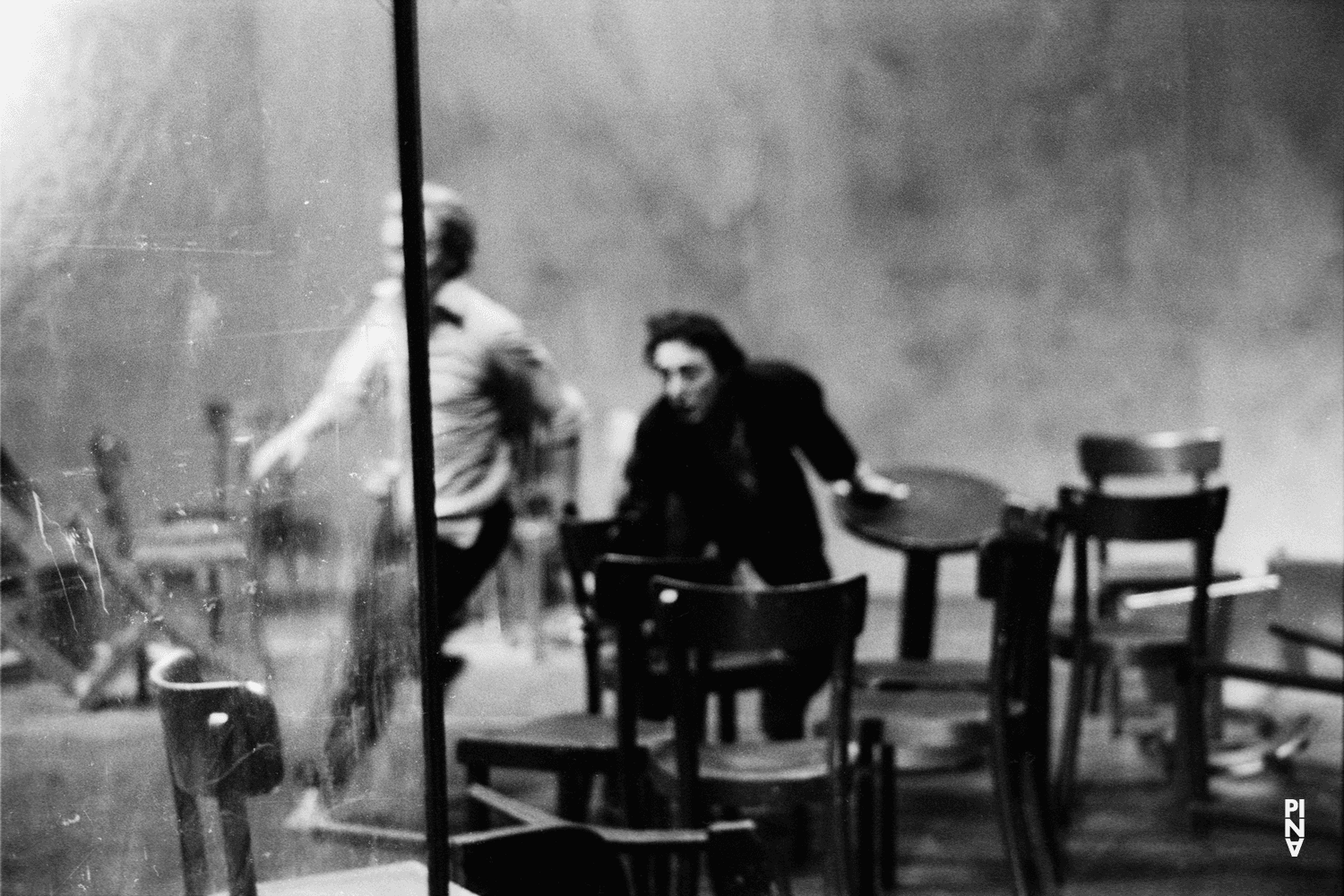 Jean Laurent Sasportes and Dominique Mercy in “Café Müller” by Pina Bausch