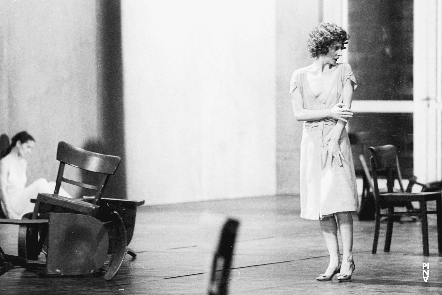 Finola Cronin and Pina Bausch in “Café Müller” by Pina Bausch