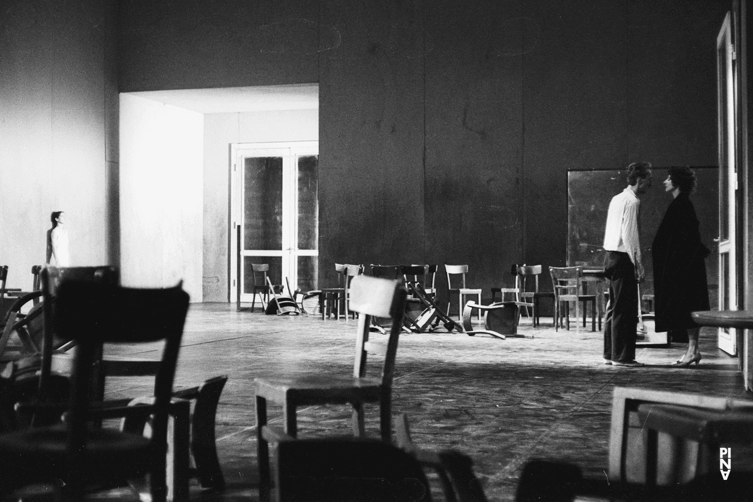 Dominique Mercy, Finola Cronin and Pina Bausch in “Café Müller” by Pina Bausch