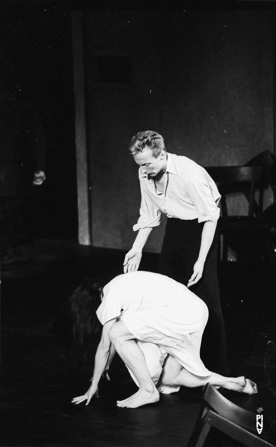 Dominique Mercy and Malou Airaudo in “Café Müller” by Pina Bausch