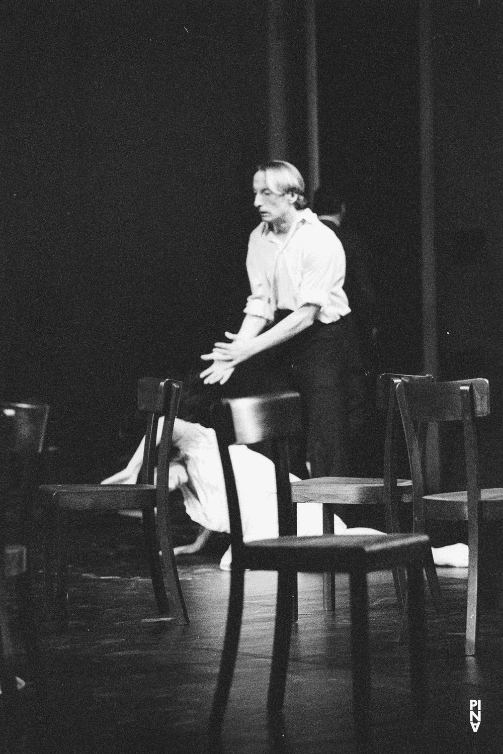 Dominique Mercy, Jan Minařík and Malou Airaudo in “Café Müller” by Pina Bausch
