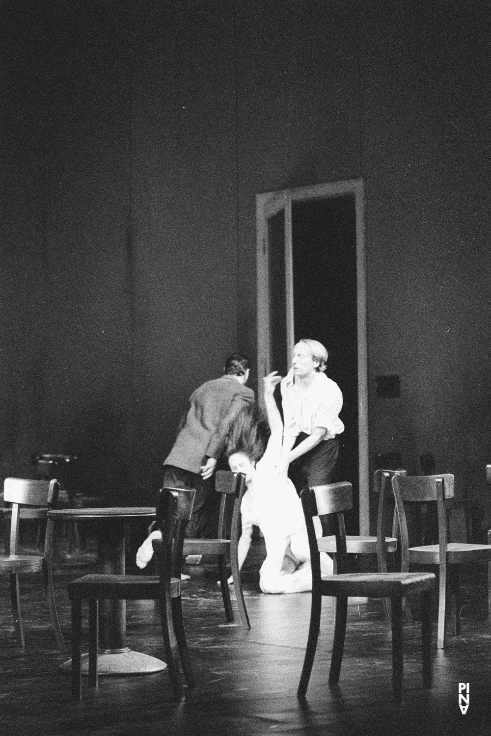 Dominique Mercy, Malou Airaudo and Jan Minařík in “Café Müller” by Pina Bausch