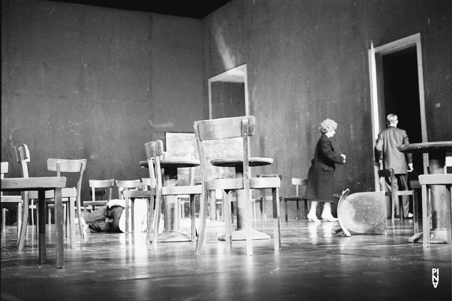 Dominique Mercy, Nazareth Panadero and Michael Strecker in “Café Müller” by Pina Bausch