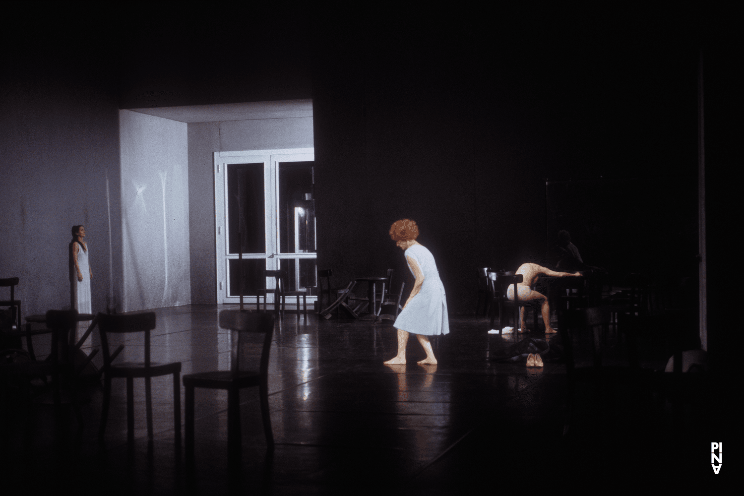 Nazareth Panadero, Aida Vainieri and Pina Bausch in “Café Müller” by Pina Bausch