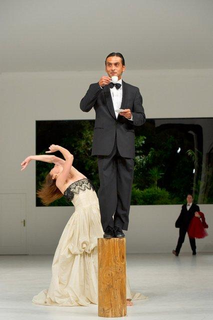 Eddie Martinez and Héléna Pikon in “Two Cigarettes in the Dark” by Pina Bausch with Tanztheater Wuppertal at Opernhaus Wuppertal (Germany), Aug. 29, 2012