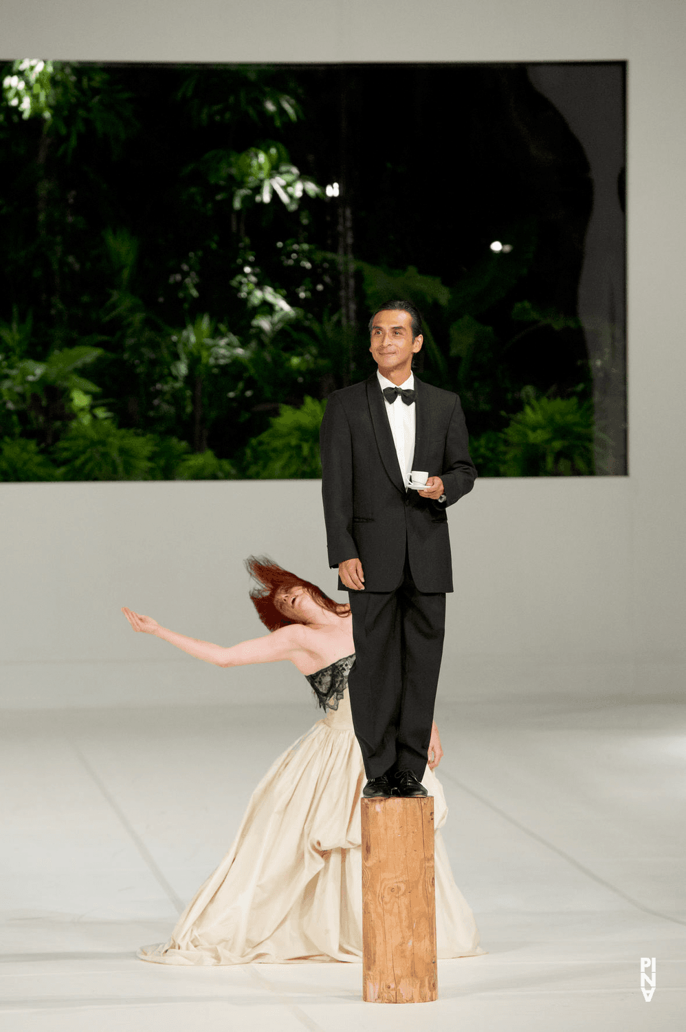Anna Wehsarg and Eddie Martinez in “Two Cigarettes in the Dark” by Pina Bausch with Tanztheater Wuppertal at Opéra de Paris Garnier (France), Aug. 31, 2014