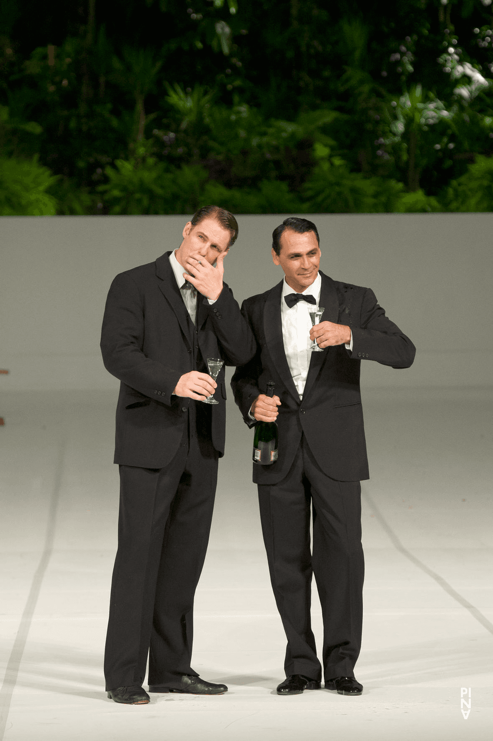 Michael Strecker and Daphnis Kokkinos in “Two Cigarettes in the Dark” by Pina Bausch with Tanztheater Wuppertal at Opéra de Paris Garnier (France), Aug. 31, 2014