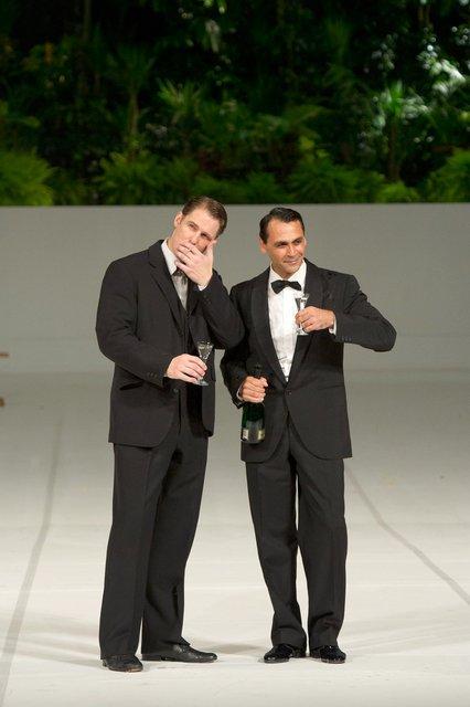 Michael Strecker and Daphnis Kokkinos in “Two Cigarettes in the Dark” by Pina Bausch with Tanztheater Wuppertal at Opéra de Paris Garnier (France), Aug. 31, 2014
