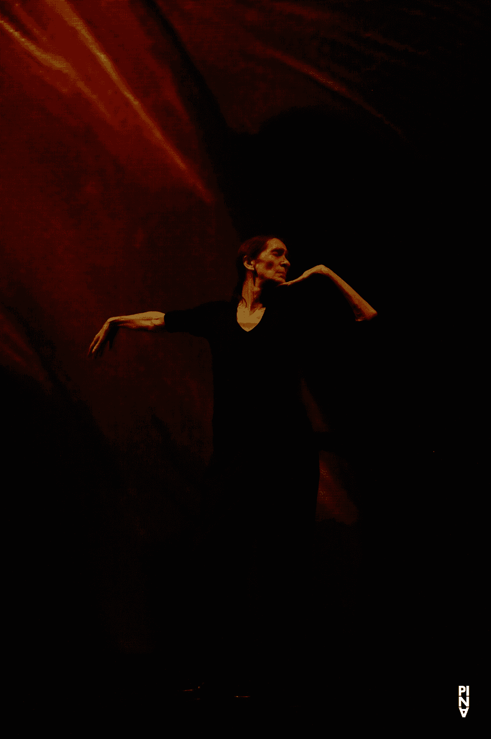 Pina Bausch dans « Danzón » de Pina Bausch avec Tanztheater Wuppertal au Schauspielhaus Wuppertal (Allemagne), 10 octobre 2007