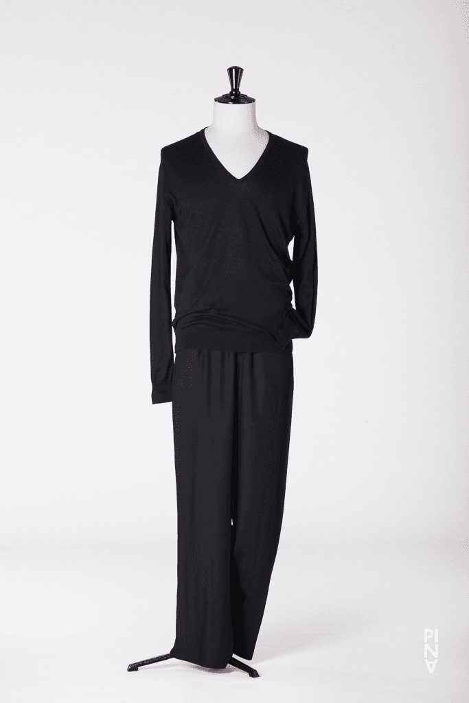 Trousers, pullover and combination worn by Pina Bausch in “Danzón” by Pina Bausch