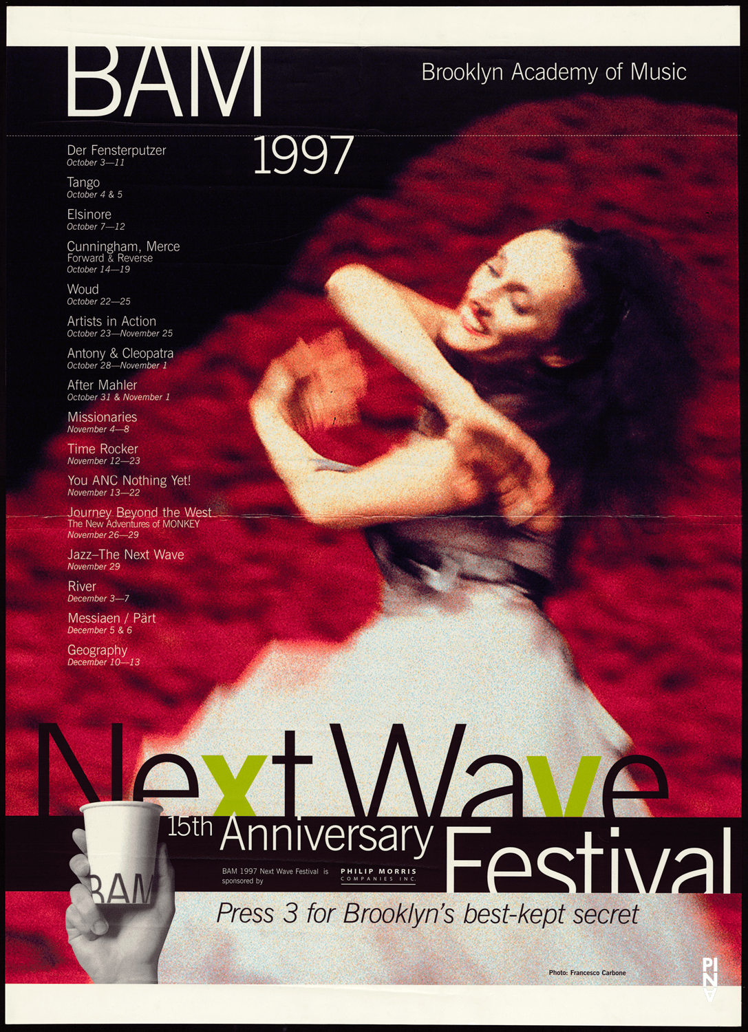 Poster: Francesco Carbone © Pina Bausch Foundation, Photo: Francesco Carbone