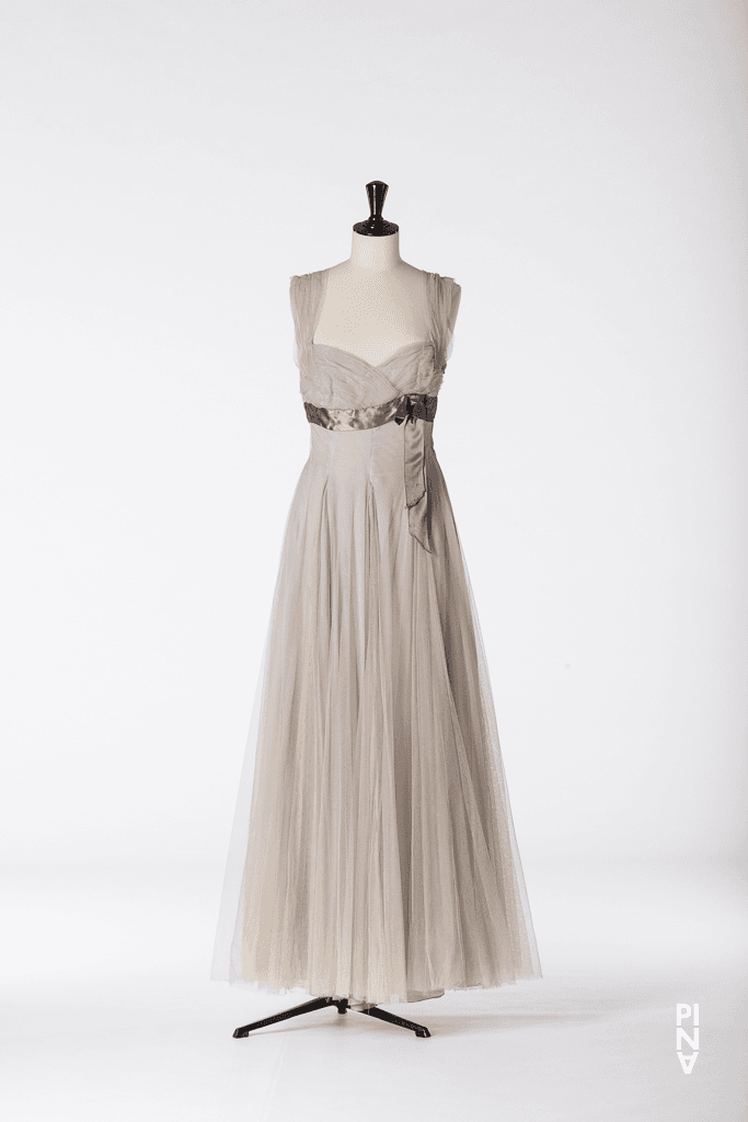 Long dress worn by Nazareth Panadero in “Der Fensterputzer (The Window Washer)” by Pina Bausch