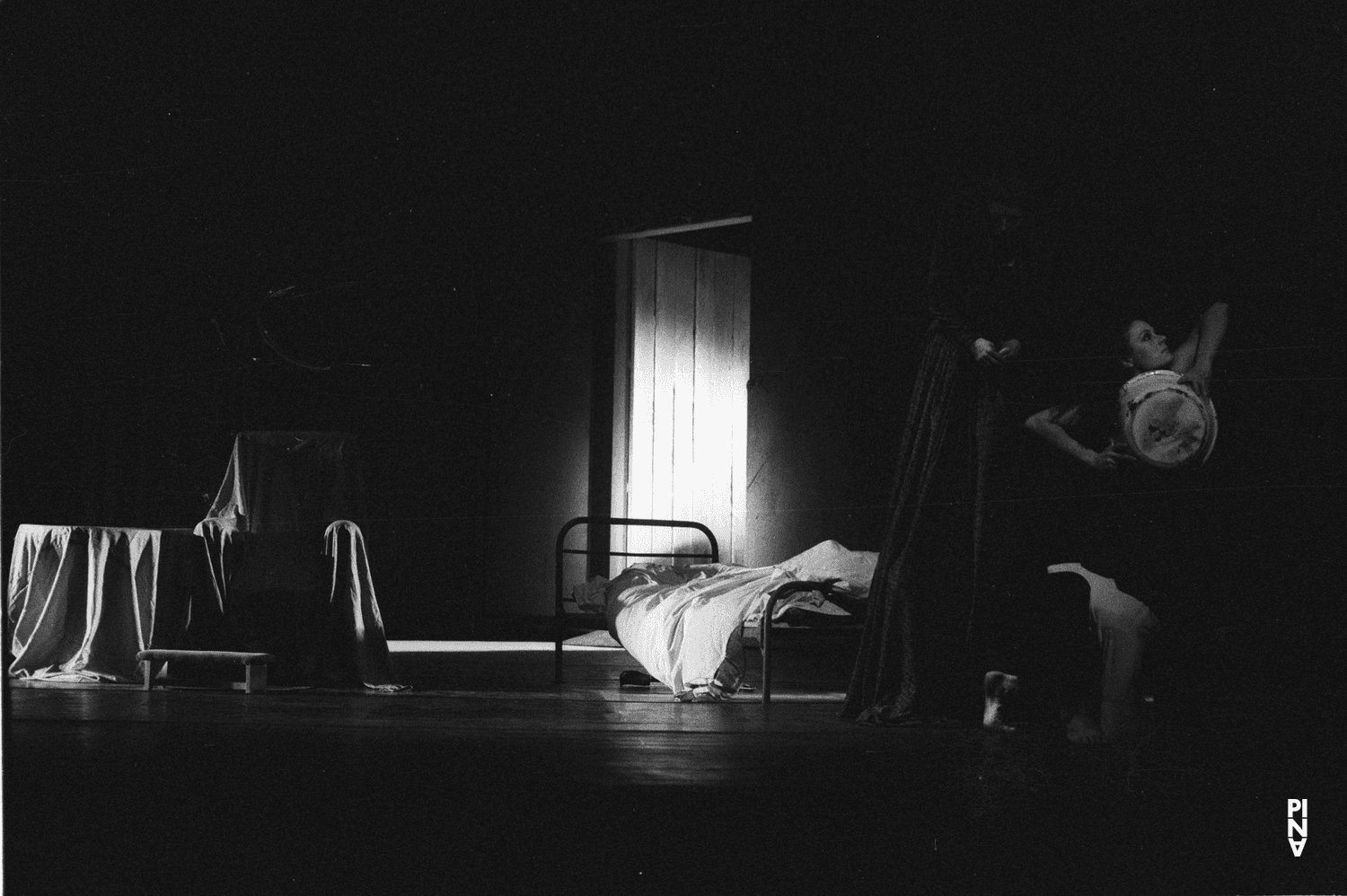Charlotte Butler, Jan Minařík and Malou Airaudo in “Fritz” by Pina Bausch at Opernhaus Wuppertal