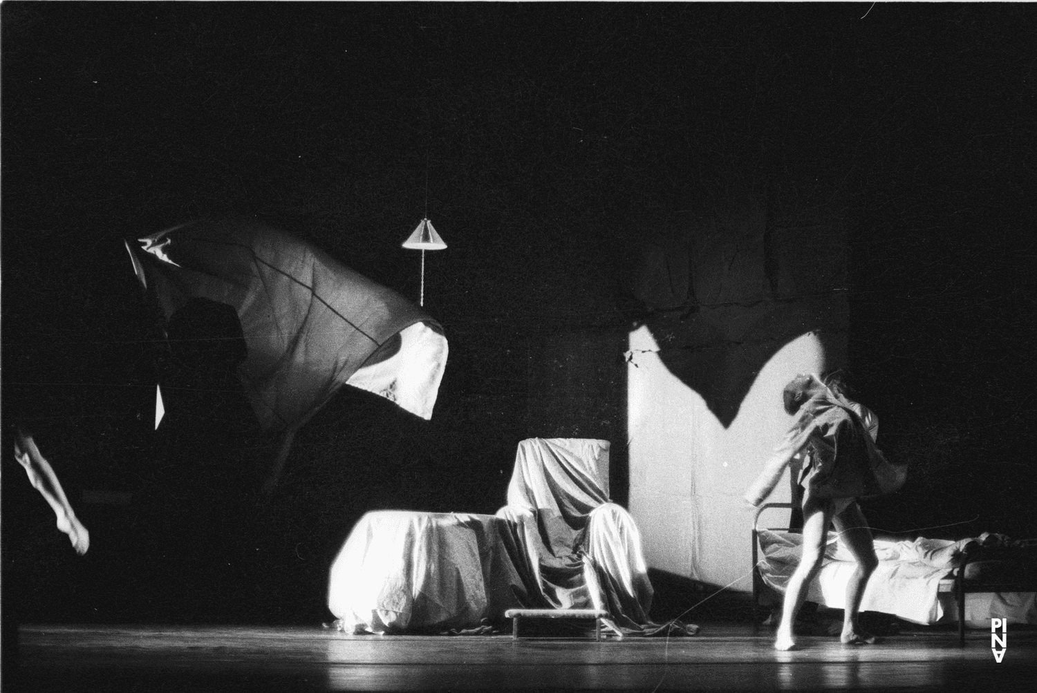 Jan Minařík, Charlotte Butler and Hiltrud Blanck in “Fritz” by Pina Bausch at Opernhaus Wuppertal