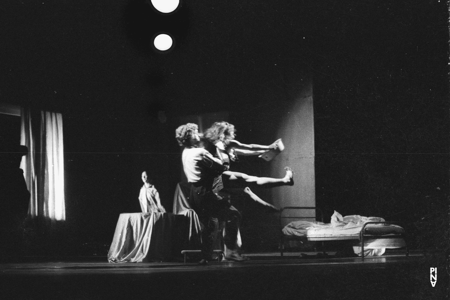 Malou Airaudo, Jan Minařík and Hiltrud Blanck in “Fritz” by Pina Bausch at Opernhaus Wuppertal