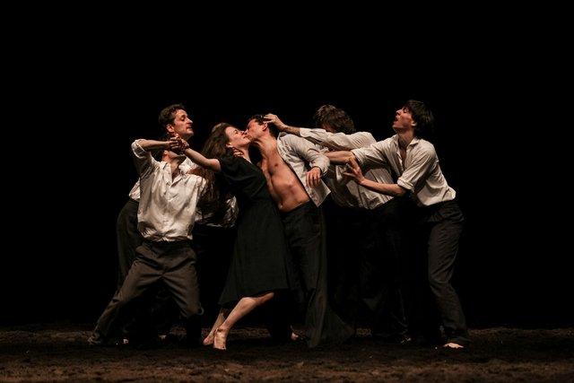 “Auf dem Gebirge hat man ein Geschrei gehört (On the Mountain a Cry Was Heard)” by Pina Bausch with Tanztheater Wuppertal at Opernhaus Wuppertal (Germany), April 24, 2013